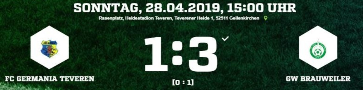 Germania I verliert 1:3 gegen Abstiegskandidat Brauweiler