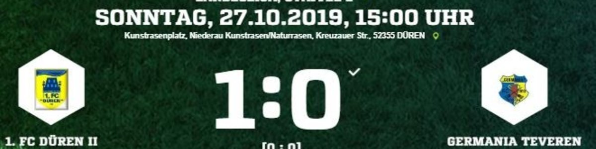 Germania I verliert durch ein spätes Tor 0:1 beim 1.FC Düren II